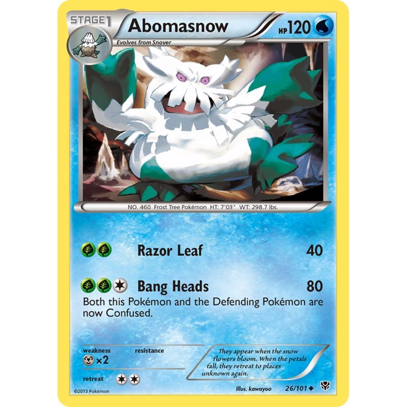 Abomasnow (26/101) [Black & White: Plasma Blast]