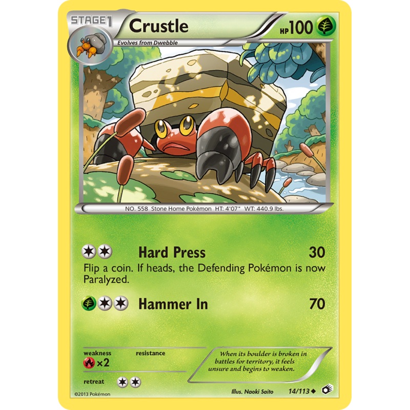 Crustle (14/113) [Black & White: Legendary Treasures]