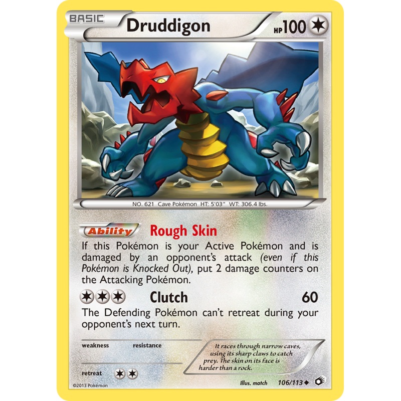 Druddigon (106/113) [Black & White: Legendary Treasures]
