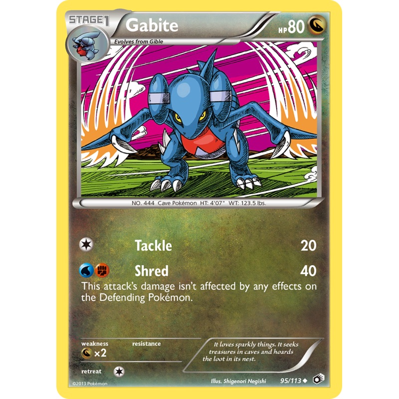 Gabite (95/113) [Black & White: Legendary Treasures]