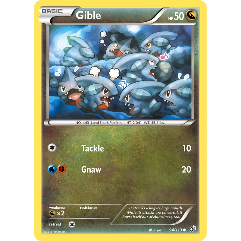 Gible (94/113) [Black & White: Legendary Treasures]
