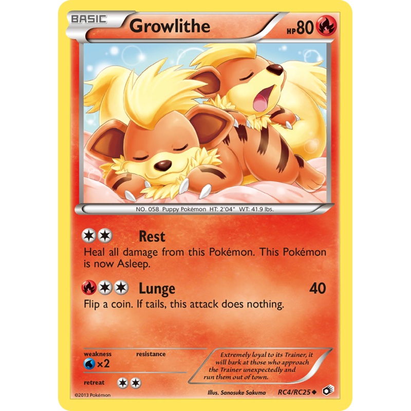 Growlithe (RC4/RC25) [Black & White: Legendary Treasures]