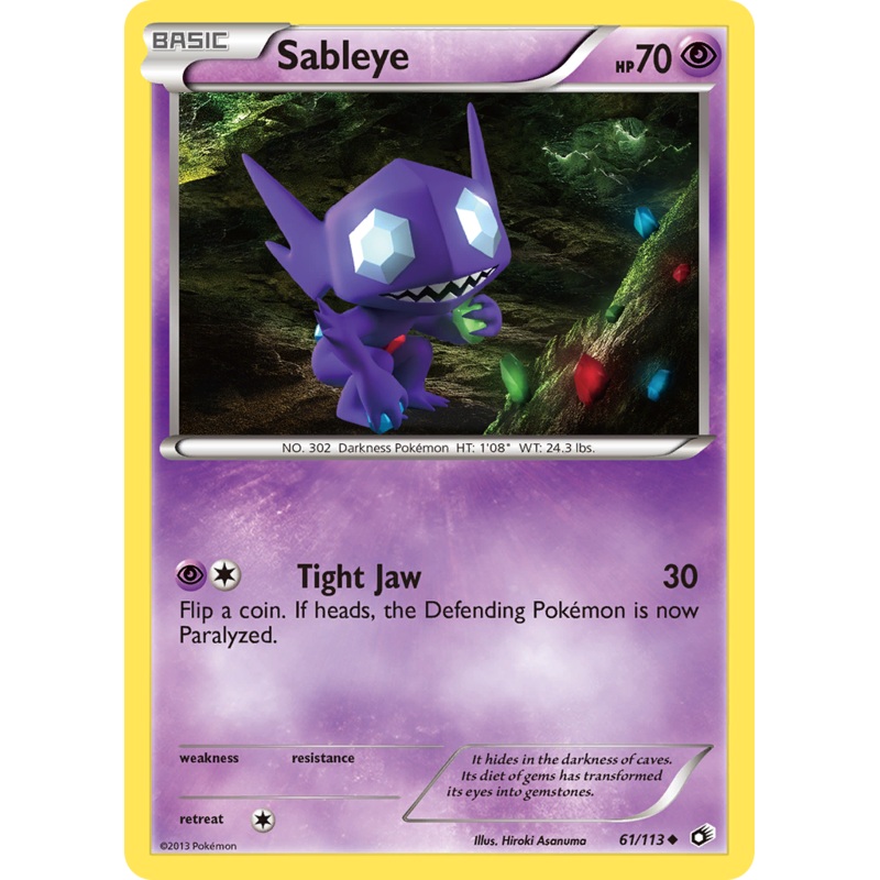 Sableye (61/113) [Black & White: Legendary Treasures]