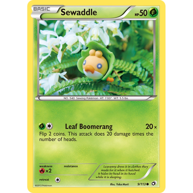 Sewaddle (9/113) [Black & White: Legendary Treasures]