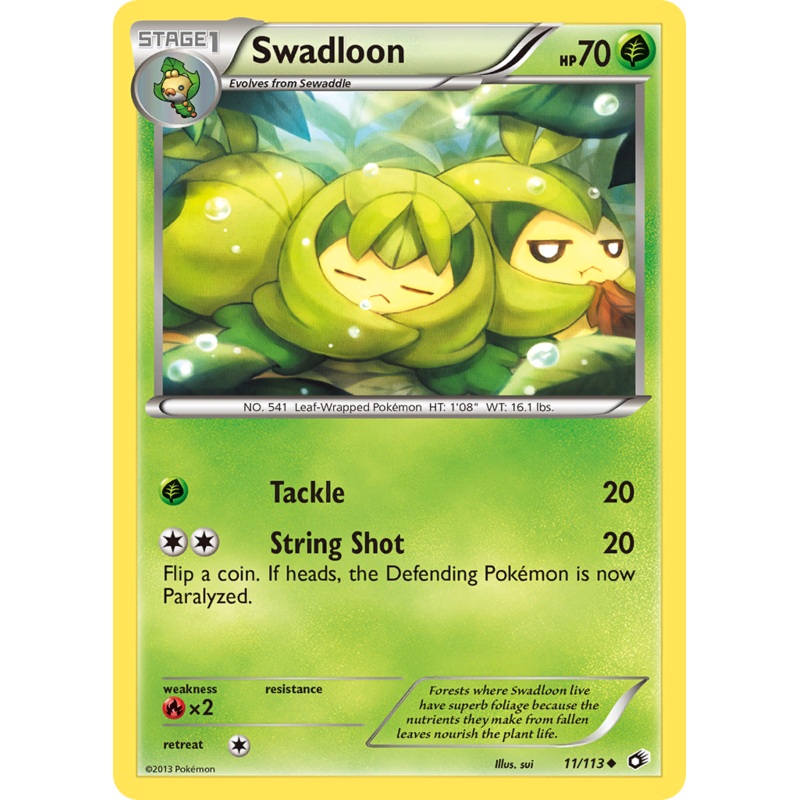 Swadloon (11/113) [Black & White: Legendary Treasures]