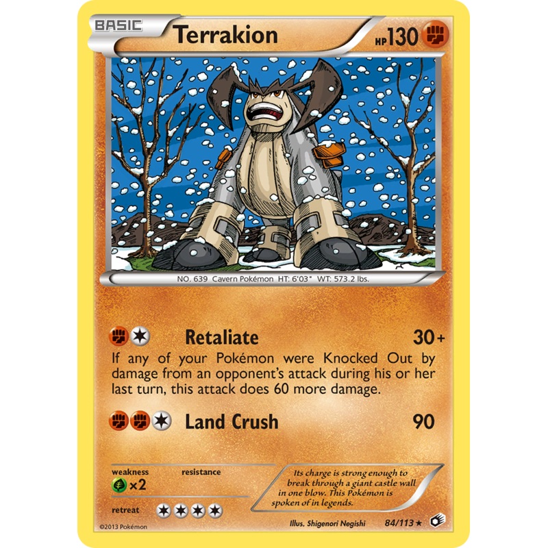 Terrakion (84/113) [Black & White: Legendary Treasures]