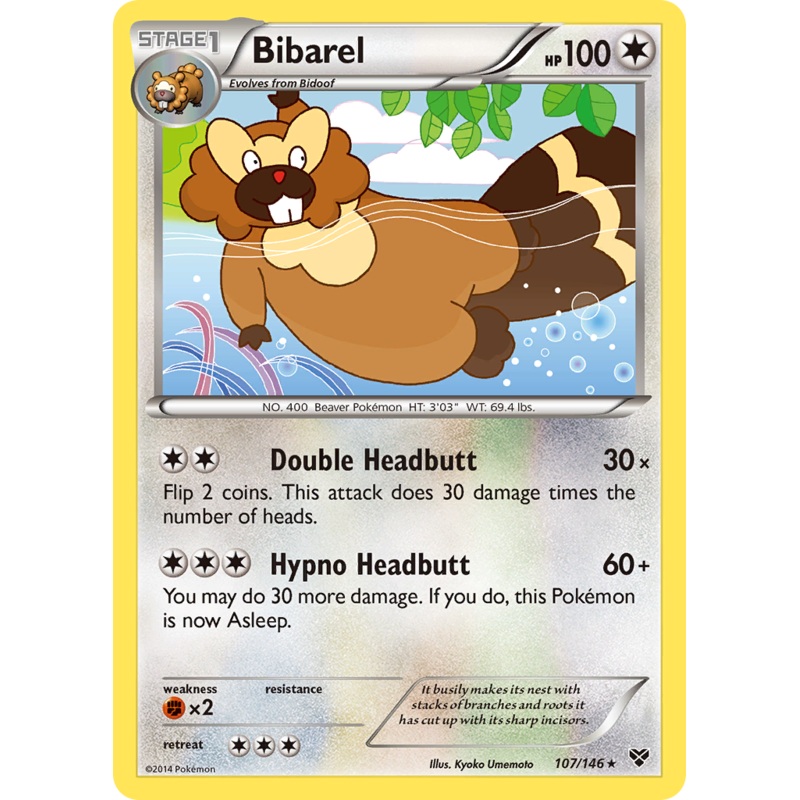 Bibarel (107/146) [XY: Base Set]