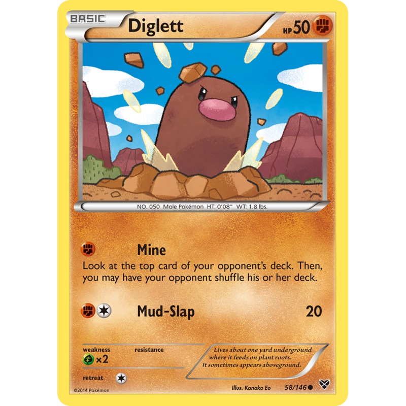 Diglett (58/146) [XY: Base Set]