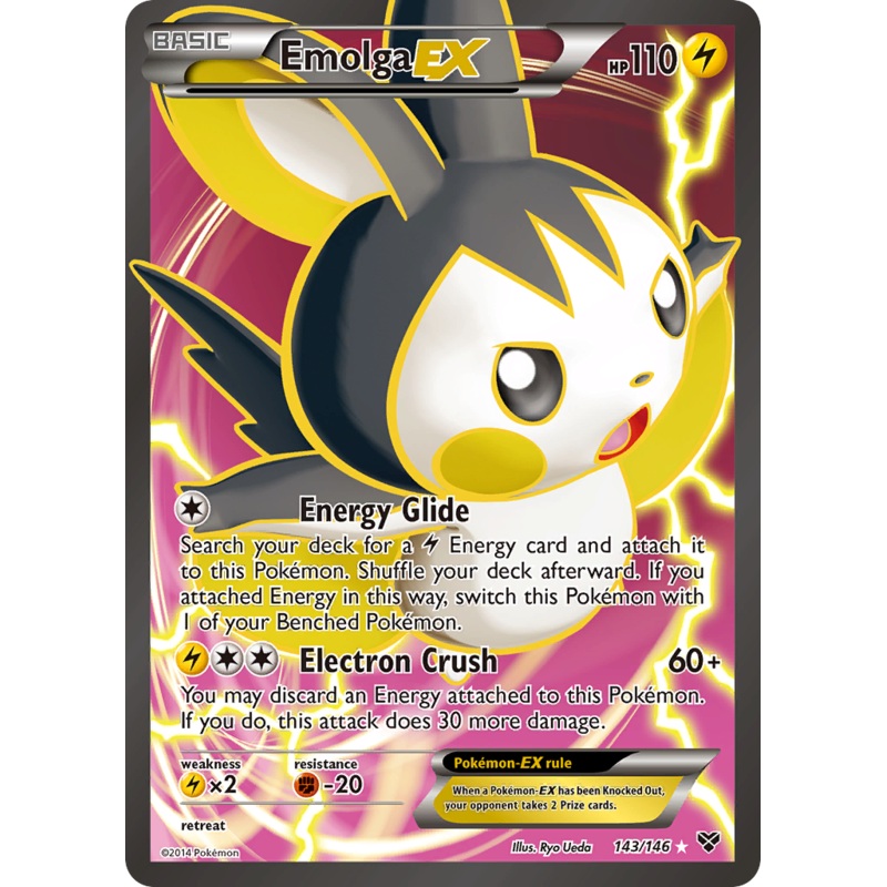 Emolga EX (143/146) [XY: Base Set]