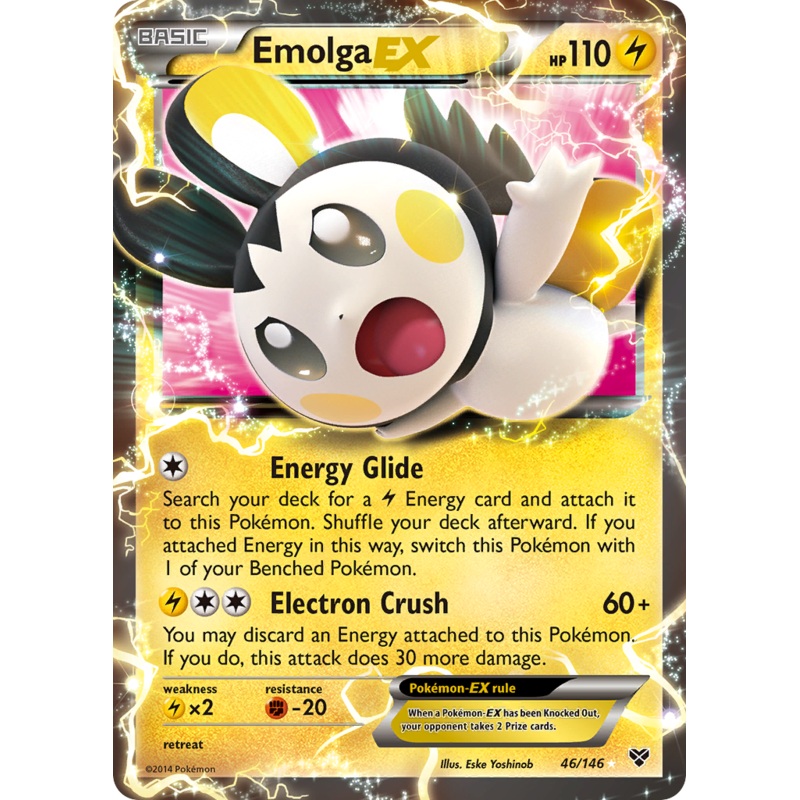 Emolga EX (46/146) [XY: Base Set]