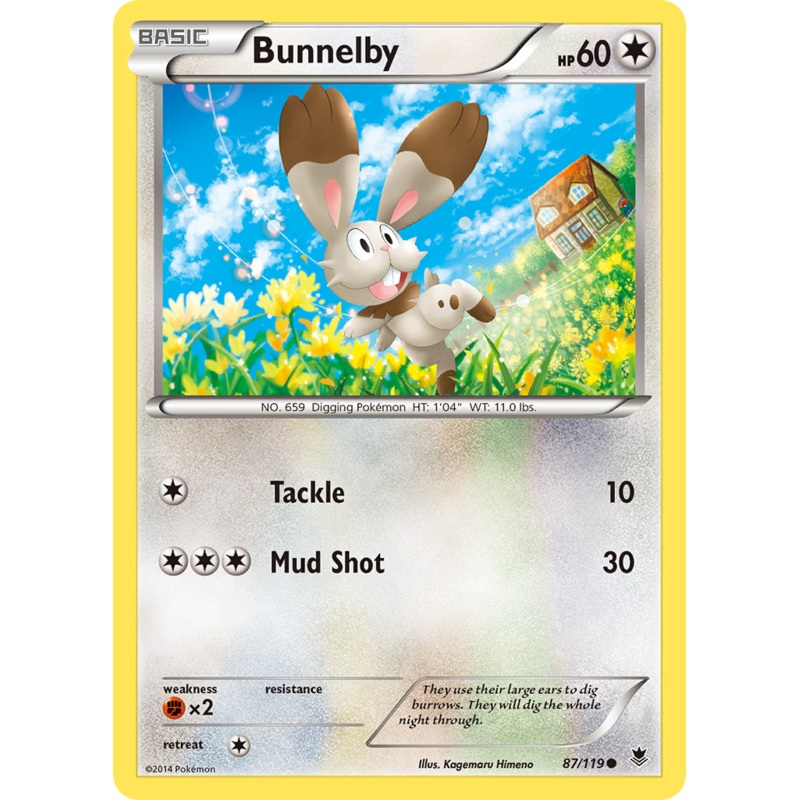 Bunnelby (87/119) [XY: Phantom Forces]