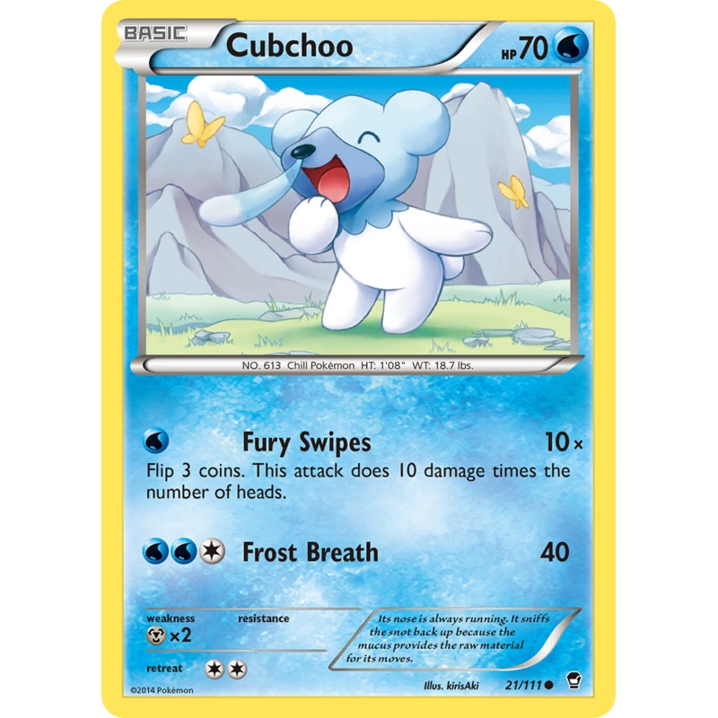 Cubchoo (21/111) [XY: Furious Fists]