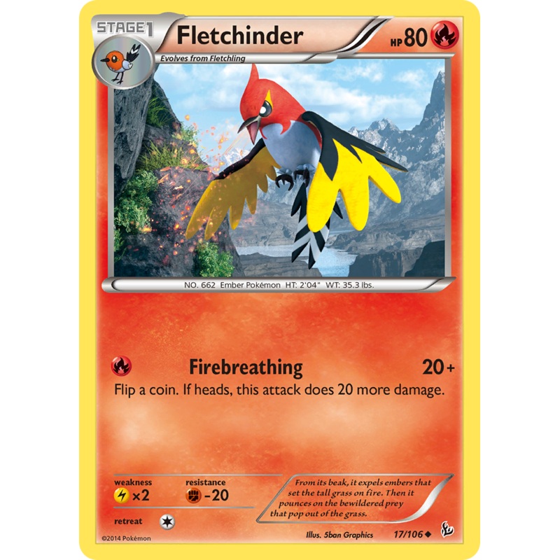 Fletchinder (17/106) [XY: Flashfire]