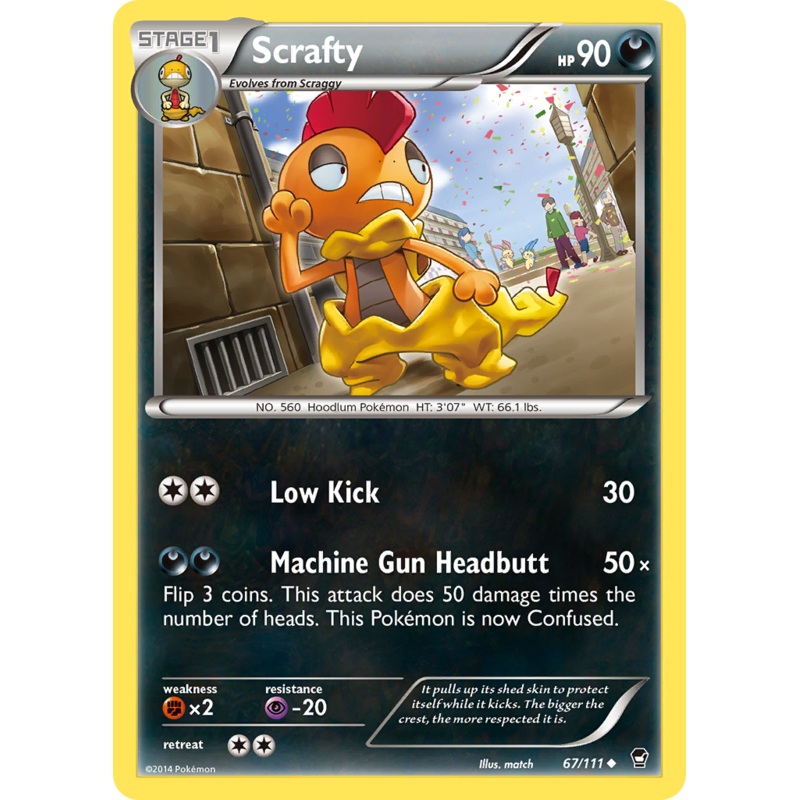 Scrafty (67/111) [XY: Furious Fists]