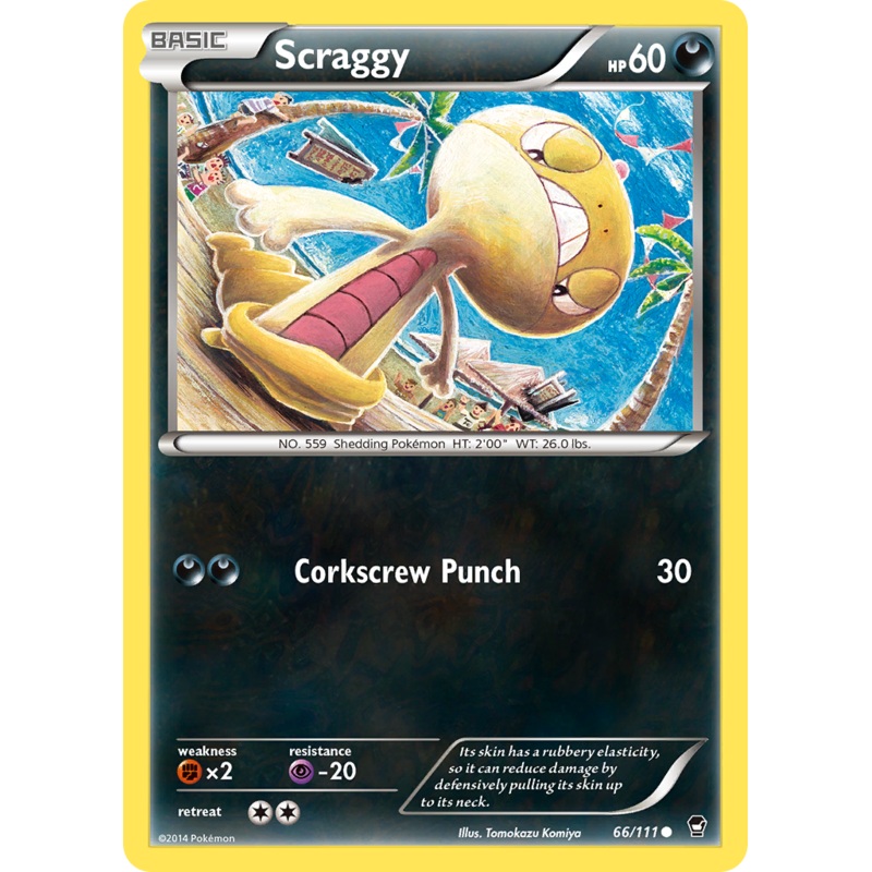Scraggy (66/111) [XY: Furious Fists]