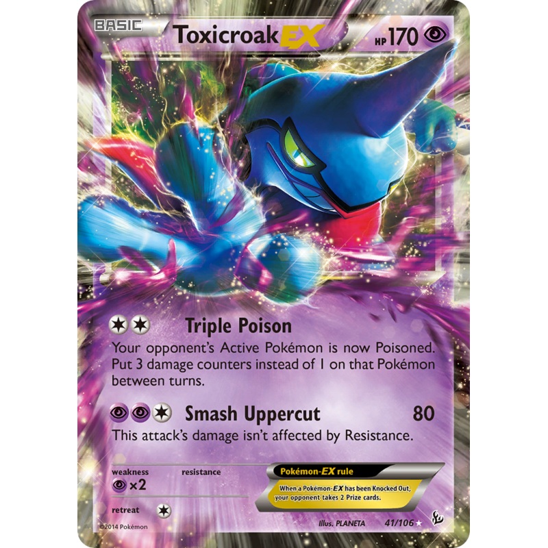 Toxicroak EX (41/106) [XY: Flashfire]