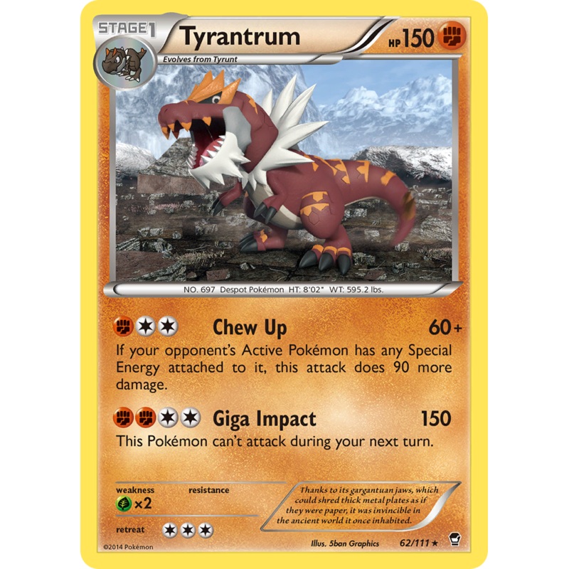 Tyrantrum (62/111) [XY: Furious Fists]