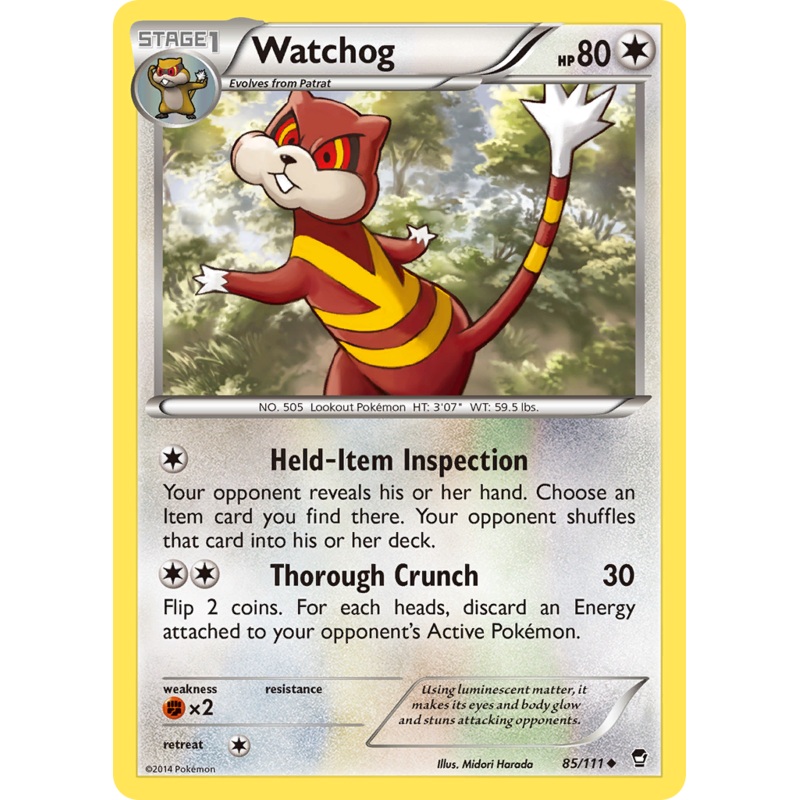 Watchog (85/111) [XY: Furious Fists]