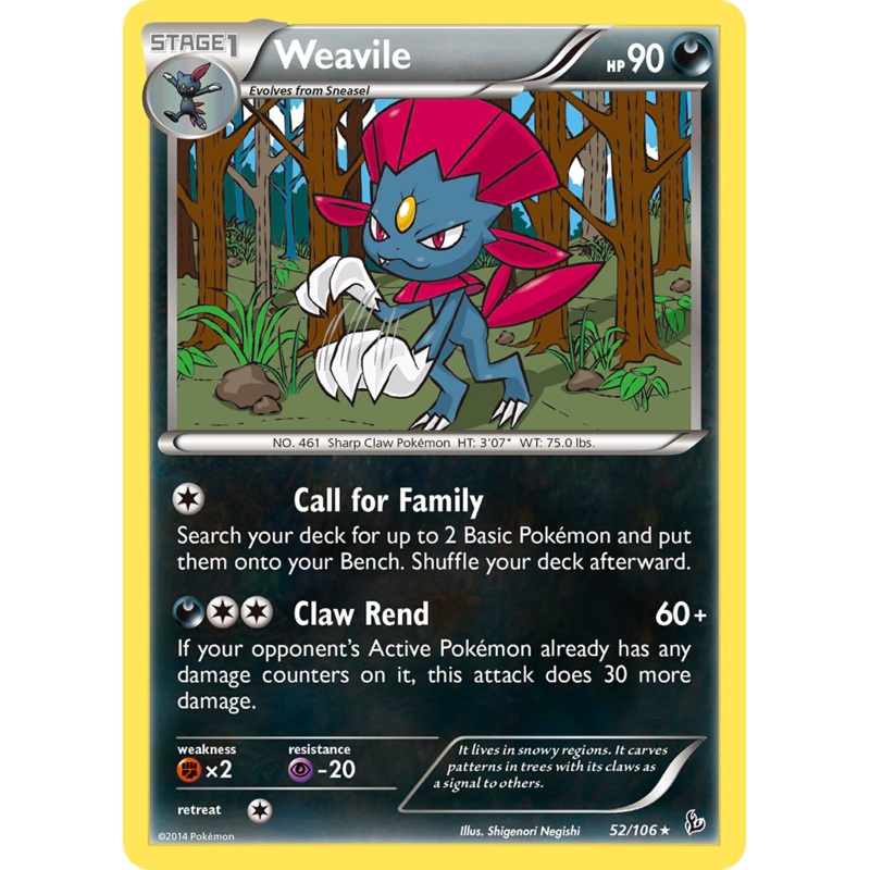 Weavile (52/106) [XY: Flashfire]
