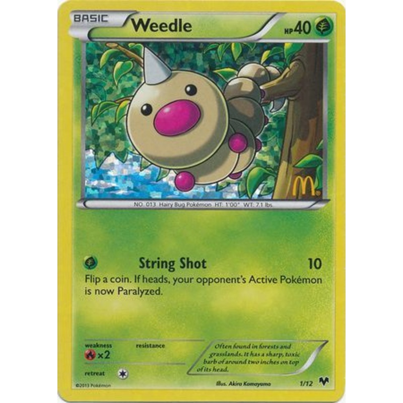 Weedle (1/12) [McDonald's Promos: 2014 Collection]