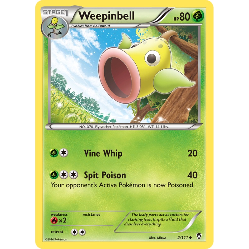 Weepinbell (2/111) [XY: Furious Fists]