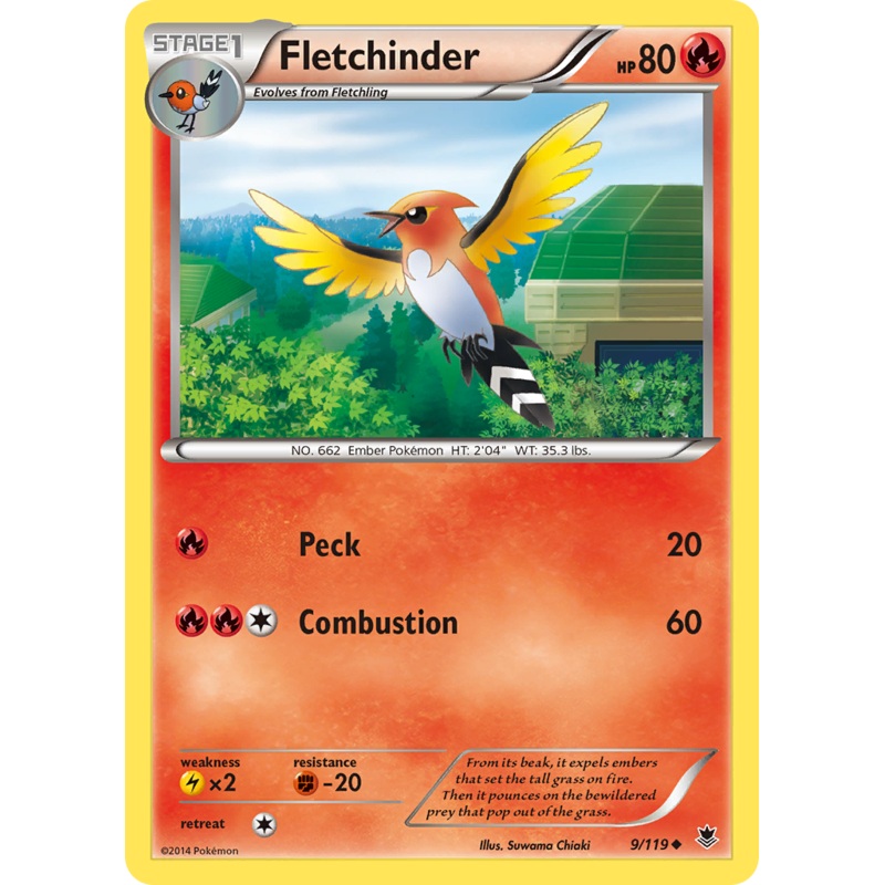 Fletchinder (9/119) [XY: Phantom Forces]