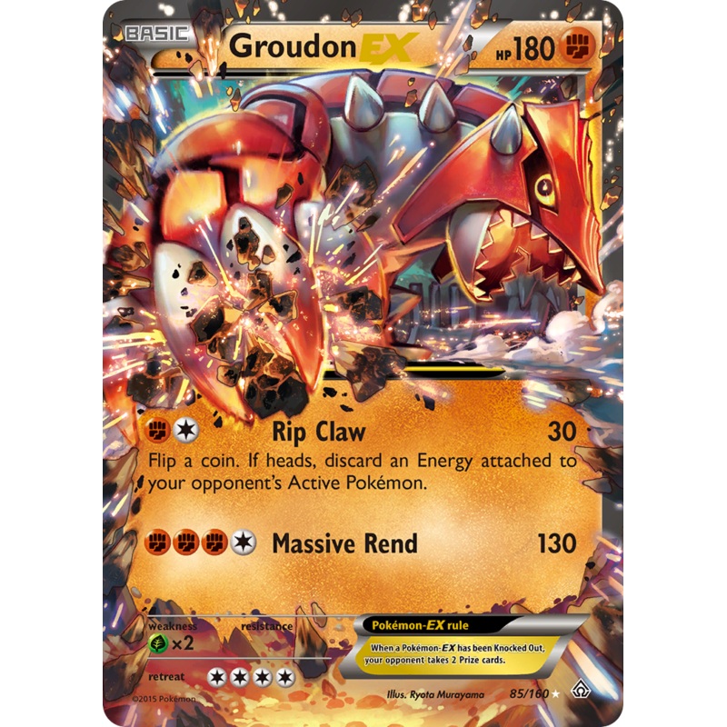 Groudon EX (85/160) [XY: Primal Clash]