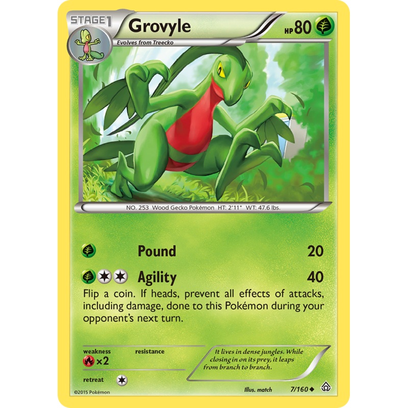 Grovyle (7/160) [XY: Primal Clash]