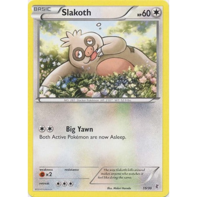 Slakoth (15/30) [XY: Trainer Kit 1 - Bisharp]
