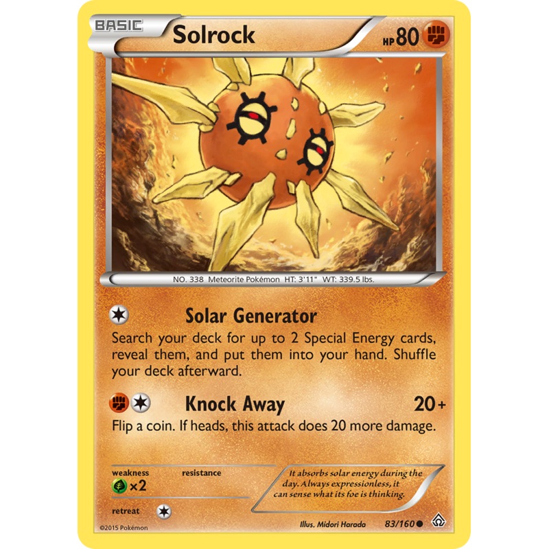 Solrock (83/160) [XY: Primal Clash]