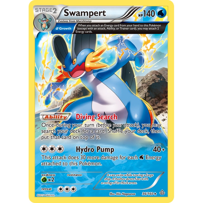 Swampert (36/160) [XY: Primal Clash]