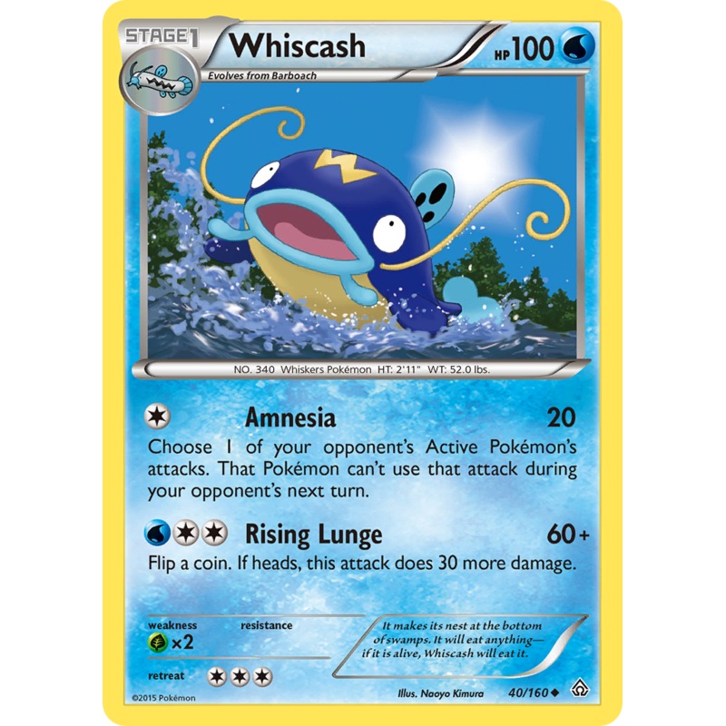 Whiscash (40/160) [XY: Primal Clash]