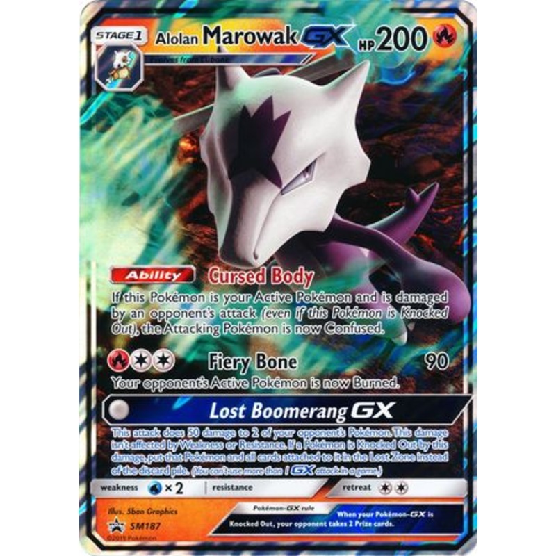 Alolan Marowak GX (SM187) (Jumbo Card) [Sun & Moon: Black Star Promos]