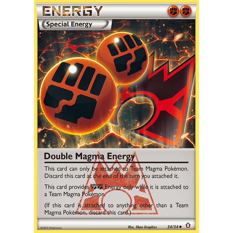 Double Magma Energy (34/34) [XY: Double Crisis]