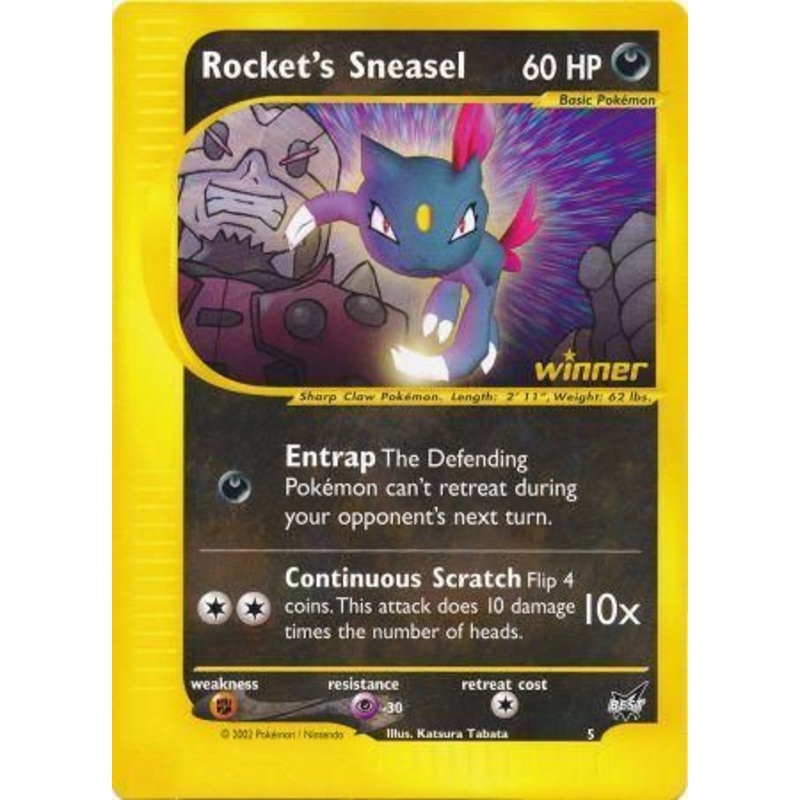 Rocket's Sneasel (5) (Jumbo Card) [Best of Promos]
