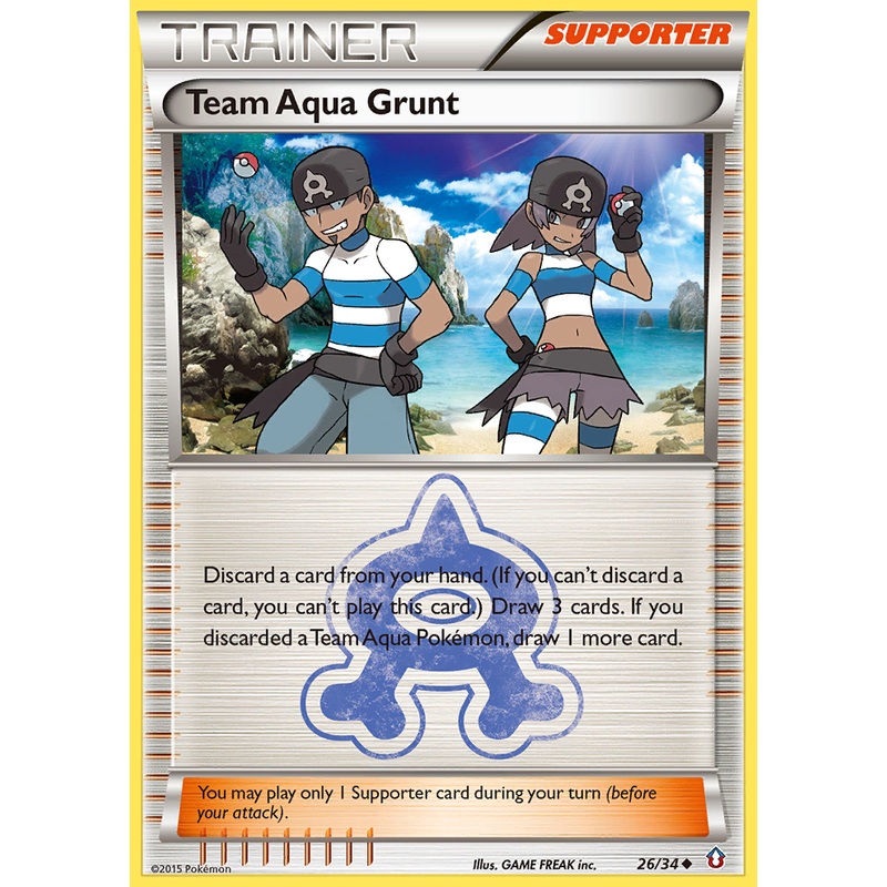 Team Aqua Grunt (26/34) [XY: Double Crisis]