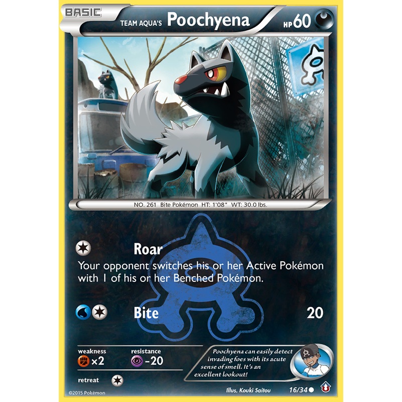 Team Aqua's Poochyena (16/34) [XY: Double Crisis]