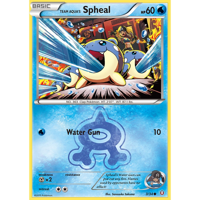 Team Aqua's Spheal (3/34) [XY: Double Crisis]