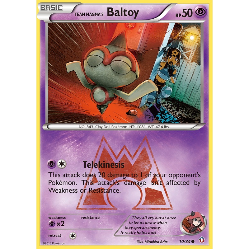 Team Magma's Baltoy (10/34) [XY: Double Crisis]