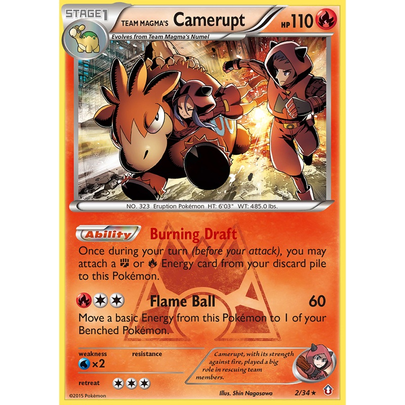 Team Magma's Camerupt (2/34) [XY: Double Crisis]