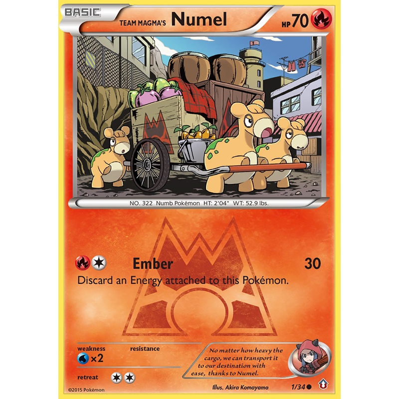 Team Magma's Numel (1/34) [XY: Double Crisis]