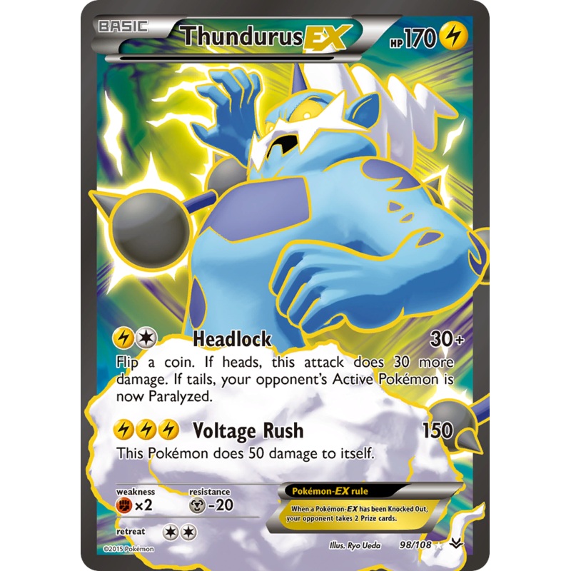 Thundurus EX (98/108) [XY: Roaring Skies]