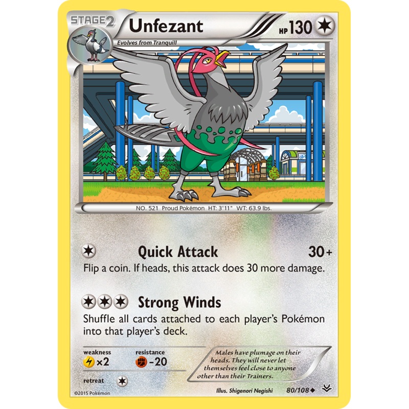 Unfezant (80/108) [XY: Roaring Skies]