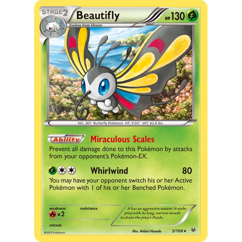 Beautifly (5/108) [XY: Roaring Skies]