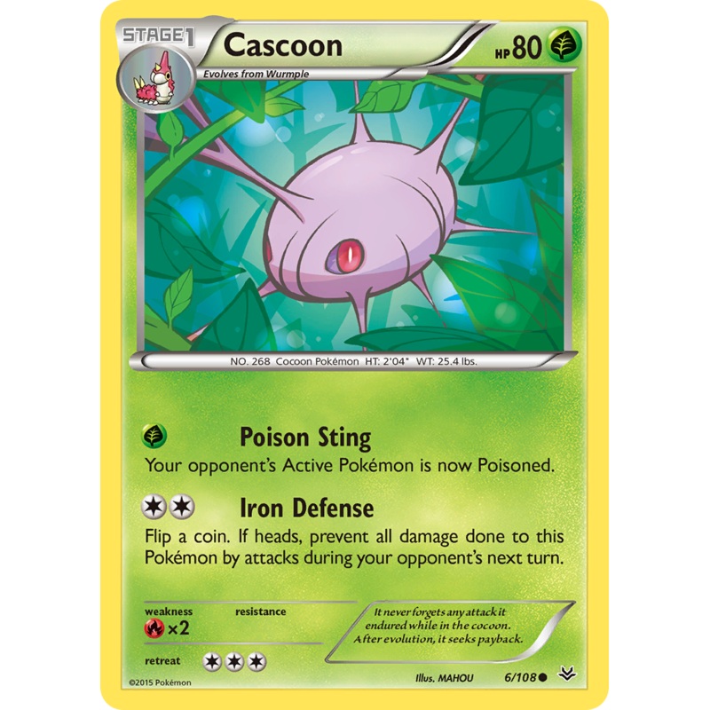 Cascoon (6/108) [XY: Roaring Skies]