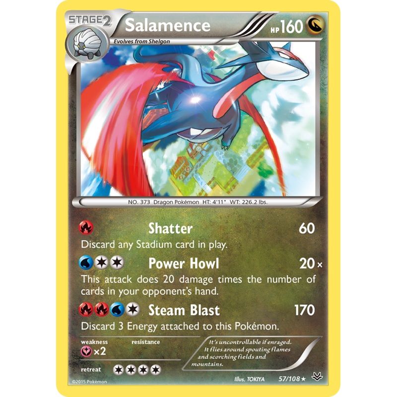 Salamence (57/108) [XY: Roaring Skies]