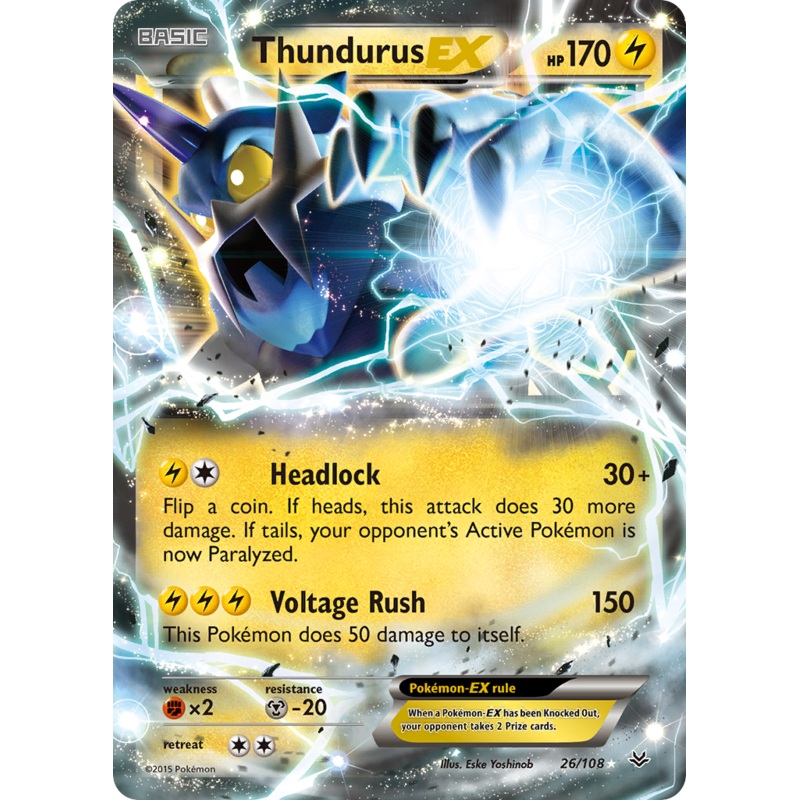 Thundurus EX (26/108) [XY: Roaring Skies]