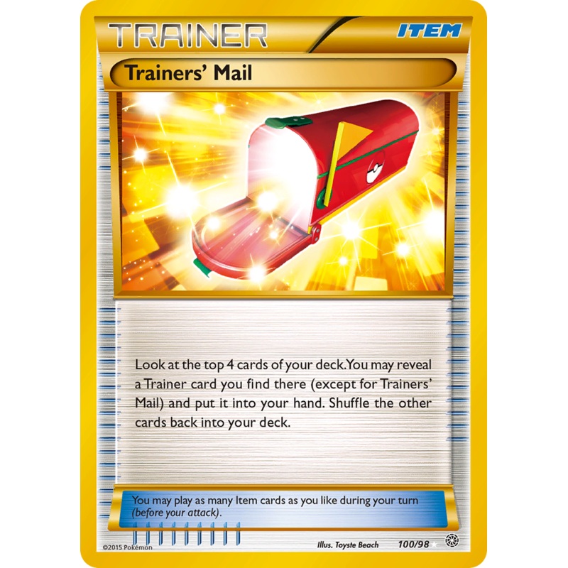 Trainers' Mail (100/98) [XY: Ancient Origins]