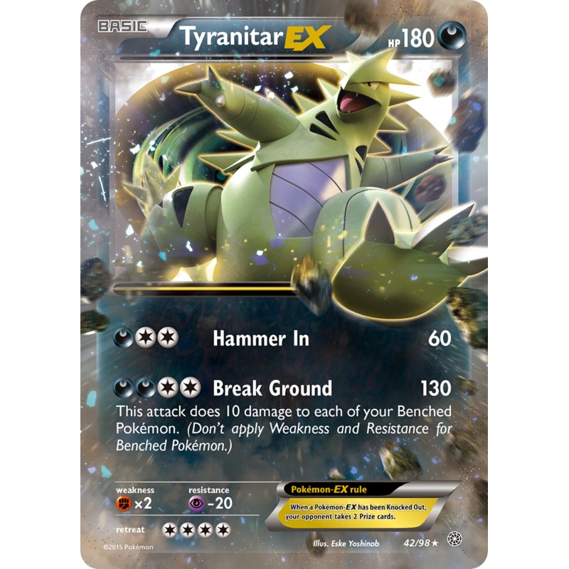 Tyranitar EX (42/98) [XY: Ancient Origins]