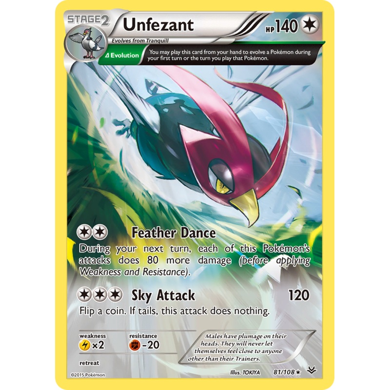 Unfezant (81/108) [XY: Roaring Skies]